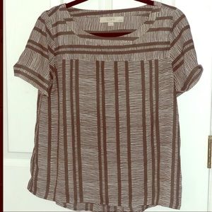 Loft petite chiffon tee